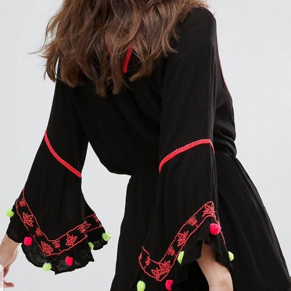 River island Embroidered top with bell sleeves - Picture 3 of 3
